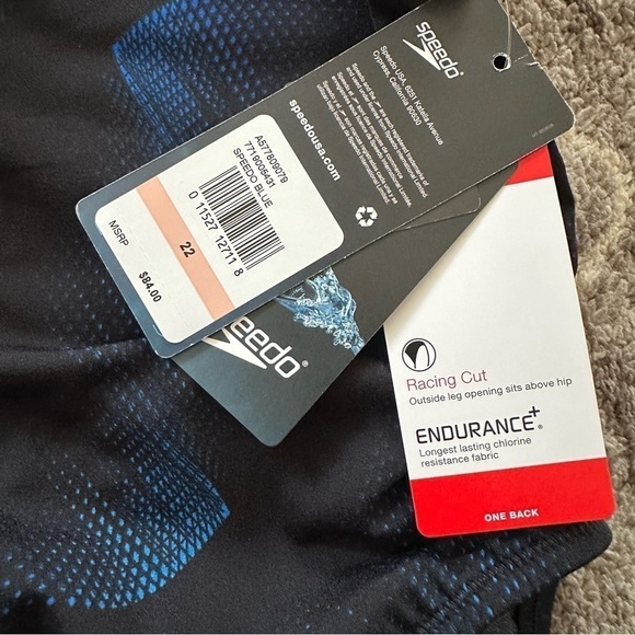 NWT Speedo Endurance One Piece Swimsuit Womens 22 - Picture 3 of 3